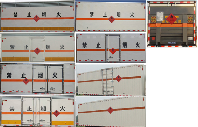 江特牌JDF5040XRYE5型易燃液體廂式運輸車